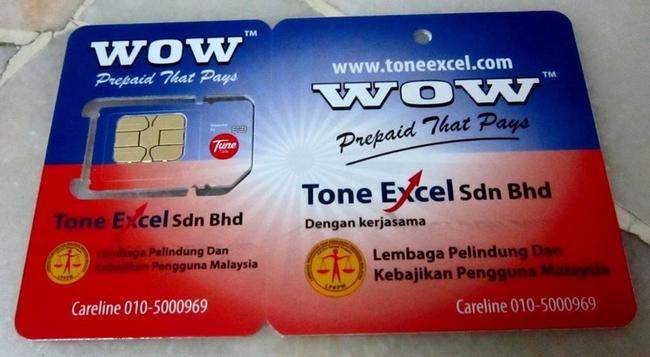 Tone Excel SIM Card